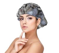 White Tiger,Adjustable Silk Hair Wrap Adult's Satin Sleeping Cap Hair Women's Elastic Sleep Bonnet