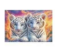 White Tiger Brothers 1000 Piece Complete Premium Jigsaw Puzzle Frost Pines Rock Collectors Mind Relaxation Educational Decorative Puzzle Gifts for Adults Premium Cardboard 1000 PCS