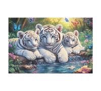 White Tiger Brothers 1000 Pieces Classic Jigsaw Puzzle Frost Pines Rock Puzzle for Adults Concentration Training Wall Art Mental Exercise Halloween Premium Cardboard 1000 PCS