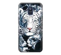 White Tiger Case Cover For Samsung Galaxy A6 (2018)