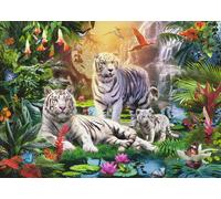 White Tiger Family Jigsaw - Jigsaws & Puzzles