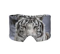 White Tiger, Full Eye Covers Light Blocking Eye Mask Sleep Eye and Ear Muffs