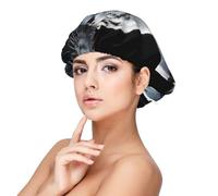 White Tiger In The Dark,Adjustable Silk Hair Wrap Adult's Satin Sleeping Cap Hair Women's Elastic Sleep Bonnet