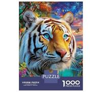 White Tiger Jigsaw Puzzle for Adults And Teenagers, Impossible 1000 Piece Puzzle,Family Fun Activity, Challenging Puzzle Game 52x38cm/1000pcs