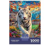 White Tiger Jigsaw Puzzle for Adults And Teenagers, Impossible 1000 Piece Puzzle,Family Fun Activity, Challenging Puzzle Game 70x50cm/1000pcs