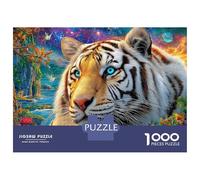 White Tiger Jigsaw Puzzle for Adults And Teenagers, Impossible 1000 Piece Puzzle,Family Fun Activity, Challenging Puzzle Game 52x38cm/1000pcs