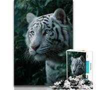 White Tiger Jigsaw Puzzles for Adults 1000 Jigsaws,Family Game Stress Reliever Difficult Challenge Gifts for Friends And Family (75x50cm)