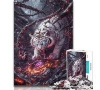 White Tiger Jigsaws 1000 Pieces for Adults,Staycation Kill Time Every Piece Is Unique - Challenging Family Fun Game (75x50cm)
