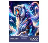 White Tiger Killing God 1000 Piece Jigsaws for Adults Fun, Challenging & Brainteasing Birthday Gifts for Women And Man Art Colorful DIY Craft 70x50cm/1000pcs