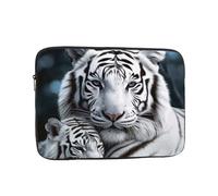 White Tiger Laptop Bag 17 inch Business Briefcase Gifts for Men Women Water Resistant Laptop Sleeve Carry On Laptop Case Shockproof Protective Computer Bag Notebook Case