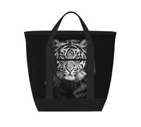 White Tiger,Lunch Bags Large Capacity Insulated Tote Bag For Women Men Work Picnic Travel