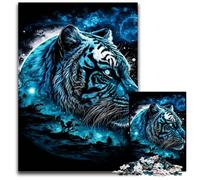 White Tiger Moon 1000 Piece Jigsaw Puzzle Puzzles for Adults Brain Challenge Game for TeenagersFamily Interaction 1000 PCS(75x50cm)