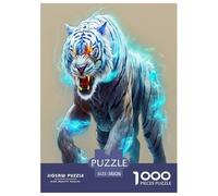 White Tiger Piece Jigsaw Adults Kids Puzzles Brainteasing Impossible Challenging Puzzling Fun 1000pcs Elephant Puzzle 1000 Piece Jigsaw 38x26cm/1000pcs