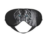 White Tiger Printing Double-Sided Eye Mask,Blackout for Sleeping, Comfort Sleep Eye Mask for All-Occasion