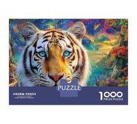 White Tiger Puzzle 1000 Piece, Impossible Jigsaw Puzzles for Adults, Puzzle Family Activity Puzzles 52x38cm/1000pcs