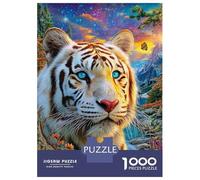 White Tiger Puzzles 1000 Piece. Puzzle Impossible, Puzzle Family Activity Puzzles Game 52x38cm/1000pcs