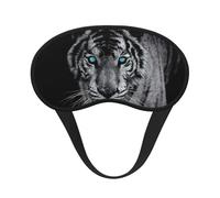 White Tiger Sleep Mask for Side Sleeper, Eye Mask Sleeping for Women Men,for Sleeping with Elastic Band