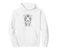 White Tiger Spirit Animal Pullover Hoodie