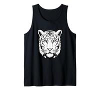 White Tigers Blue Eyes Wildlife Portrait Blue Eyes Big Cats Tank Top
