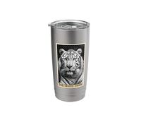 White Tigers White Tiger Tarot Card Stainless Steel Insulated Tumbler