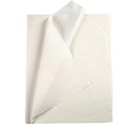 White Tissue Paper Sheets for Craft, 50x70 cm, 25 Sheets Included