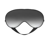 White to Black Print Soft Eye Mask – Adjustable Strap, Elastic Nighttime Shade for Meditation, Travel, and Yoga