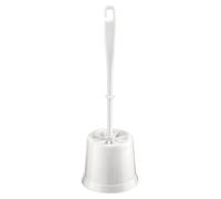 White Toilet Brush Set