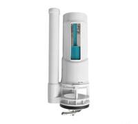 White Toilet Cistern, 25 cm Adjustable Height Dual Flush Push Button Valve for Modern Bathroom Toilet & Bidet Attachments ABS Construction Suitable for Home Use