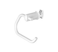 White Toilet Paper Holder for Clip on Heated Towel Rail Extra Towel Holder