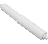 White Toilet Paper Holder Roller, Plastic Adjustable Tissue Box Roll Core Replacement Bathroom Toilet Roll Rods Spring Paper Holder Cores Paper Roller