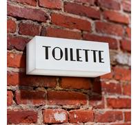 White Toilette RGB LED Neon Lightbox Dimmable Wall Mountable Pulsing Studio Warning Sign for Cinema Libraries Cafes Home Company Bar Wall Decor USB Powered