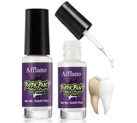 White Tooth Paint Halloween Makeup, Instant Bright White Teeth Paint Halloween Special Effects Makeup, Quick-Dry Long-Lasting Formula for Theatre, Cosplay, Stage Vampire SFX Bright Tooth Paint