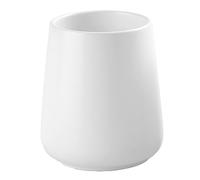 White Toothbrush Holder for Bathroom - Ceramic Tooth Brushing Holders, Toothbrush Cup & Toothpaste Organizer for Bathroom Countertop, Makeup Brush Holder, Pen Holder for Home Desktop Storage