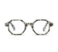 White Tortoise Large Hexagon Reading Glasses for Women with Funky Look - Octagon Readers for Women - For all Face Shapes Fashion Women's Readers - Geometric Eyeglasses Frame - Cheaters Glasses 2.0+