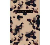 White Tortoise Shell Trendy French Design Writing Notebook Journal: Blank College Ruled Paperback, White, Black & Brown