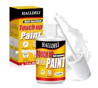 White Touch Up Paint, Multi Surface Enamel Paint for Wall, Door, Cabinets, Wood, Furniture, Semi-Gloss Repairing Small Defects in Bathtubs, Tiles and Sinks Scratches, Scuffs