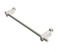 White Towel Rail for Radiator 50 cm - Space-Saving Heating Towel Holder for 0.3-2 m Heaters Compatible with Most Compact Radiators No Dril