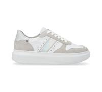 Rieker W1200-81 WHITE LEATHER Womens trainers in a Plain Leather in Size 37