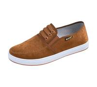 White Trainers Men's Casual Shoes Wide Feet Flat Shoes Non-Slip Walking Shoes Breathable Slip-On Shoes Stylish and Beautiful Sports Shoes Athleisure Jogging Shoes Everyday Life Men's Shoes, coffee, 8