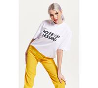 White Transfer Printed T-Shirt With A Small Spot 3D Detail House Of Holland White S