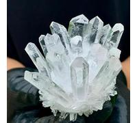 White Transparent Quartz Crystal Cluster ? Home Office Degaussing Decoration Gem Ornaments (Size : 200-250g)