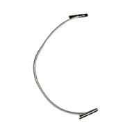 White Treasury Tag Metal End 100mm (10)