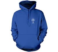 White Tree of Gondor Pocket Design - Unisex Hoodie - Fantasy Story Movie TV Show 3XL Blue