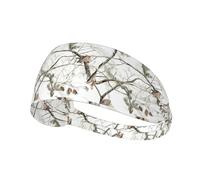 White Trees Camo Printing One-Pack Comfortable Elastic Exercise Headband Athletic Band 4.3 * 13.4in Soft And Breathable â€‹
