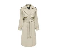 White Trenchcoat with Double-Breasted Closure - female - ONLY - Trench Coats - White - S - Coats S