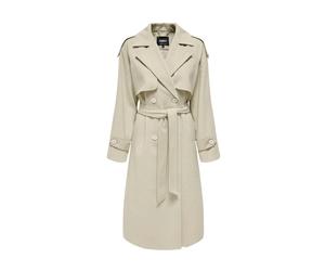 White Trenchcoat with Double-Breasted Closure - female - ONLY - Trench Coats - White - S - Coats S