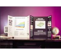 White Tri fold Spotlight Foam Presentation Board 420 x 594mm x 1 A2 white for displaying artwork and projects. Rigid and lightweight that is smooth