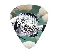 White Tropical Fish Patterned guitar picks - (thin/medium/thick) free to choose, suitable for all kinds of string instruments,