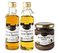 White Truffle Oil 100ml Black Truffle Oil 100ml Black Summer Truffle Tuber Aestivum Gourmet Food Sauce 80g Gourmet Set Ideal for Giftset Cooking Meat Grilled Bread omelets Pasta Risotto