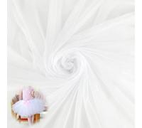 White Tulle Fabric, 200 x 160 cm, Mesh Netting for DIY Sewing, Wedding Dress, Party Decorations